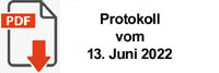 Protokoll vom 13.06.2022